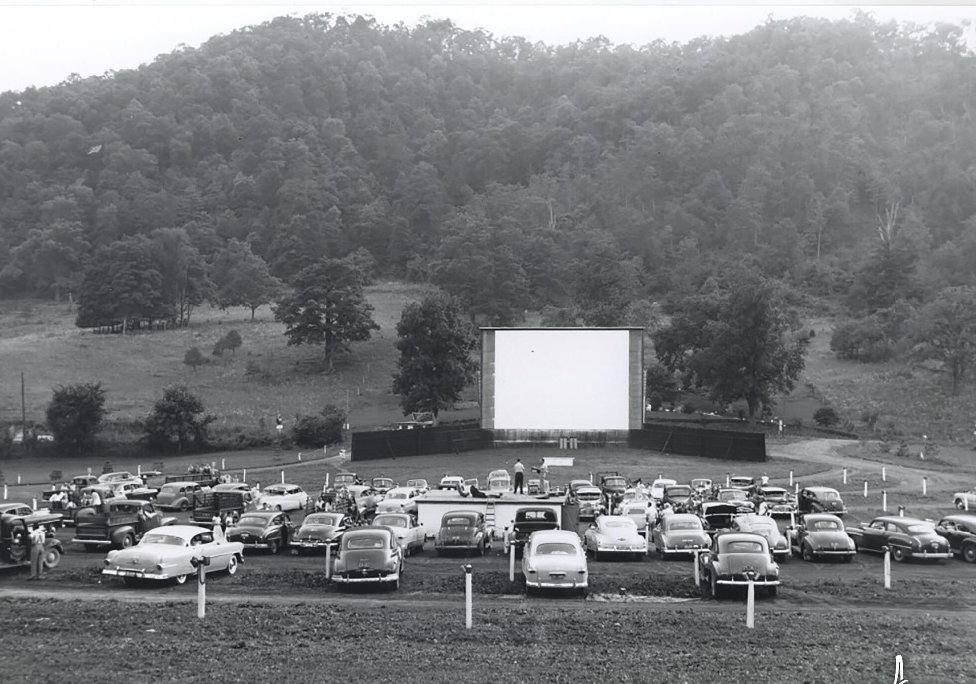 1950s. The great outdoors met the big screen in West Virginia.